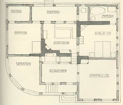 KIS VIDÉKI HÁZ KOSCH KÁROLY RAJZA