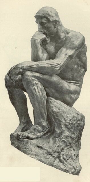 GONDOLKOD� AUGUSTE RODIN SZOBORM�VE