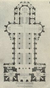 EGY SZEGEDI TEMPLOM TERVE FÖLDSZINTI ALAPRAJZ GOLL ELEMÉR MŰVE