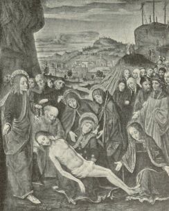 KRISZTUS SIRATÁSA AMBROGIO BORGOGNONE FESTMÉNYE SZÉPMŰVÉSZETI MÚZEUM