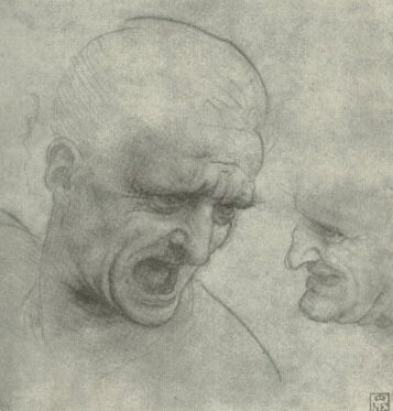 TANULMÁNYFEJ LEONARDO DA VINCI RAJZA SZÉPMŰVÉSZETI MÚZEUM