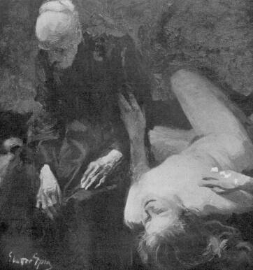 ÖREG ASSZONY ÉS FIATAL LEÁNY LATTER GYULA FESTMÉNYE A TAVASZI TÁRLAT HARKÁNYI DÍJÁNAK NYERTESE