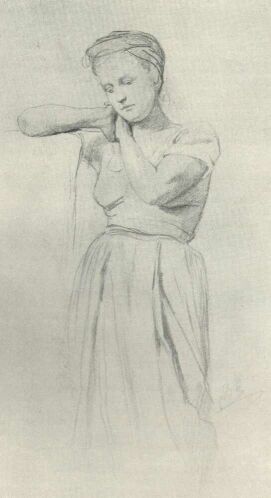 PARASZTNŐ BENCZÚR GYULA RAJZA