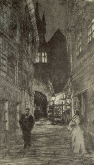 PRÁGÁBÓL LÉVY LÉNÁRD RÓBERT RÉZKARCA A GRAFIKAI EGYESÜLET MŰLAPJA