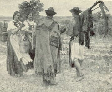 HAZAFELÉ HEGEDŰS LÁSZLÓ FESTMÉNYE