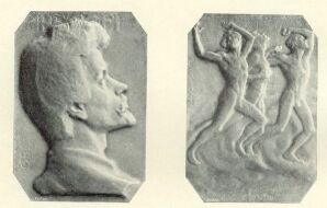 20. k�p. Beck �. F�l�p: Pet�fi-plakett (az �remkedvel�k egyes�let�nek 1905. �vi tags�gi illetm�nye).