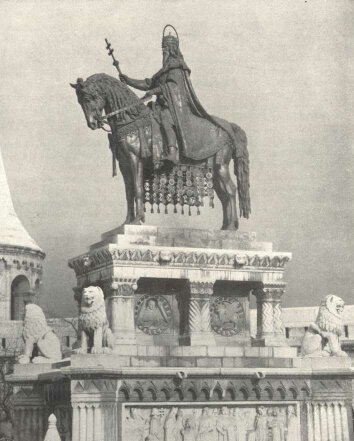 SZENT ISTV�N SZOBRA A BUDAI HAL�SZB�STY�N STR�BL ALAJOS M�VE