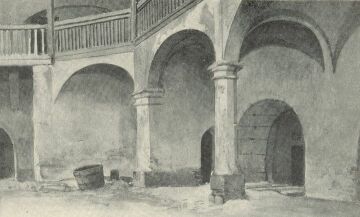 A ZÓLYOMI VÁRUDVAR NYUGATI OLDALA ZORKÓCZY GYULA VÍZFESTMÉNYE