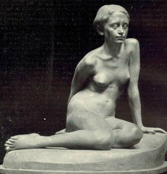 ÜLŐ LEÁNY CSIKASZ IMRE SZOBORMŰVE A RÁTH GYÖRGY-DÍJ NYERTESE