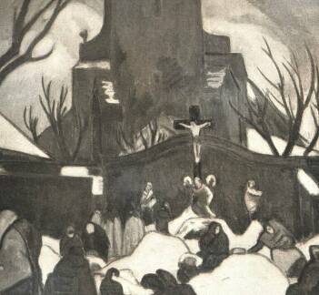 KECSKEMÉTI KOFÁK HÓBUCKÁK KÖZT IVÁNYI GRÜNWALD BÉLA FESTMÉNYE A TÁRSULATI-DÍJ NYERTESE