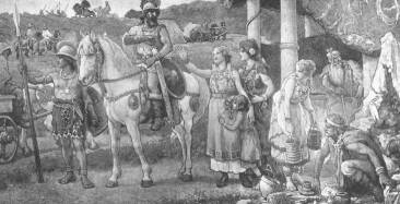 MŰVELŐDÉSTÖRTÉNETI FALFESTMÉNY LÖSCHINGER HUGÓ MŰVE SZEKSZÁRDI MÚZEUM