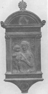 4. �BRA DESIDERIO DA SETTIGNANO: MADONNA-RELIEF. FESTETT STUCCO