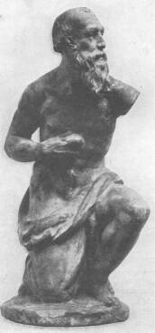 29. �BRA. JACOPO SANSOVINO: A VEZEKL� JEROMOS. FESTETLEN KIS AGYAGSZOBOR.