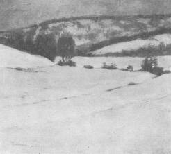 A MŰVÉSZHÁZBÓL TÉLI TÁJ TEPLÁNSZKY SÁNDOR FESTMÉNYE