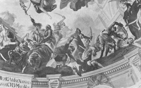 A SZIGETV�RI PL�B�NIATEMPLOM KUPOLAFESTM�NY�NEK R�SZLETE DORFMEISTER FRESK�JA