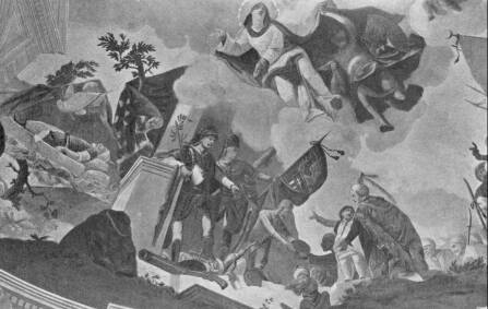 A SZIGETV�RI PL�B�NIATEMPLOM KUPOLAFESTM�NY�NEK R�SZLETE DORFMEISTER FRESK�JA