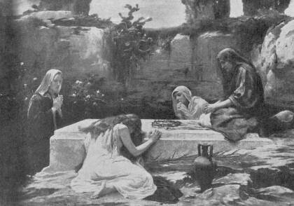 SIRATÓ ASSZONYOK KRISZTUS SÍRJÁNÁL FESZTY ÁRPÁD FESTMÉNYE A KIRÁLY TULAJDONA