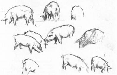 GLATZ OSZKÁR VÁZLATKÖNYVÉBŐL