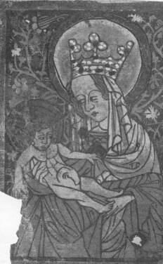 1. MADONNA A GYERMEKKEL. SZÍNEZETT FAMETSZET. EREDETI NAGYSÁG