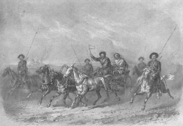 KOZÁKOK SEBESÜLT HONVÉDTISZTET SZÁLLÍTANAK 1849-BEN STRASSGSCHWANDTNER J. A. CERUZARAJZA HORÁNSZKY LAJOS TULAJDONA