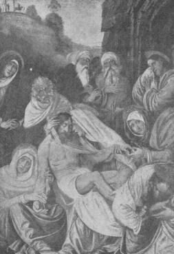 PIETA GAUDENZIO FERRARI FRESKÓJA VARALLO, SANTA MARIA DELLE GRAZIA